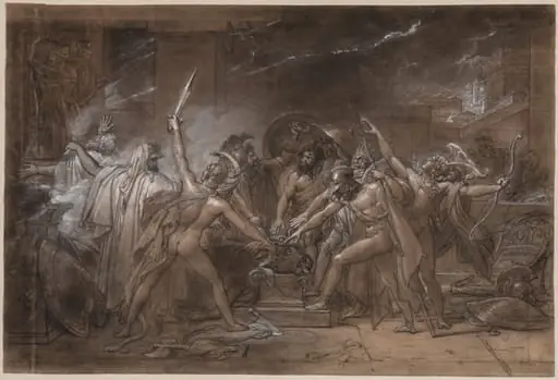 The Oath of the Seven Chiefs against Thebes, by Anne-Louis Girodet