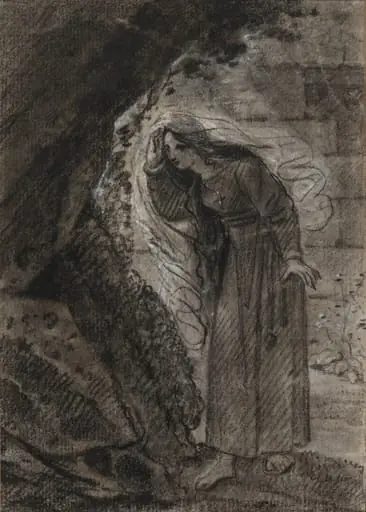 Agnès Entering a Grotto, by Anne-Louis Girodet de Roussy-Trioson