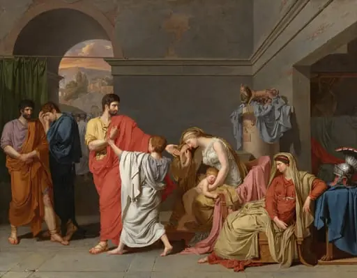 Coriolanus Taking Leave of his Family, by Anne-Louis Girodet de Roussy-Trioson