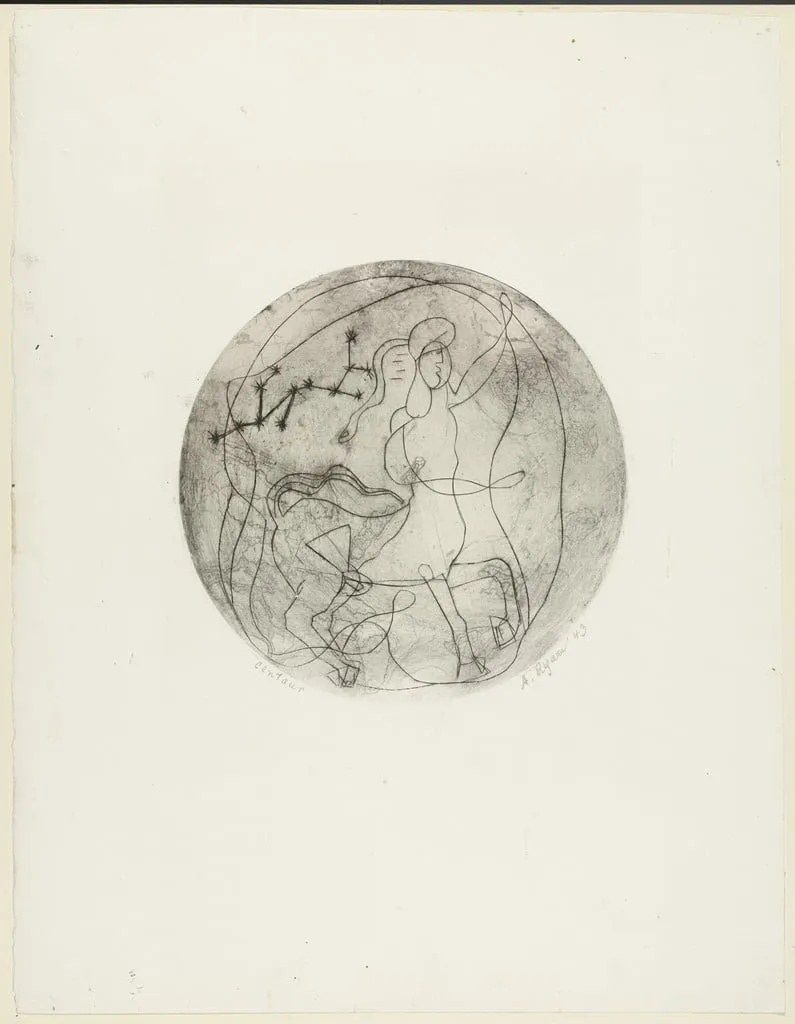 Untitled, by Anne Ryan, ink, 1943