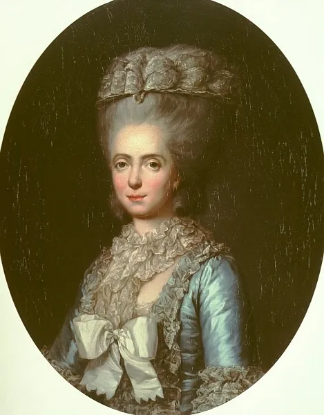 Sophie-Philippine-Elisabeth-Justine de France, dite Madame Sophie, by Anne Vallayer-Coster, oil, 1790