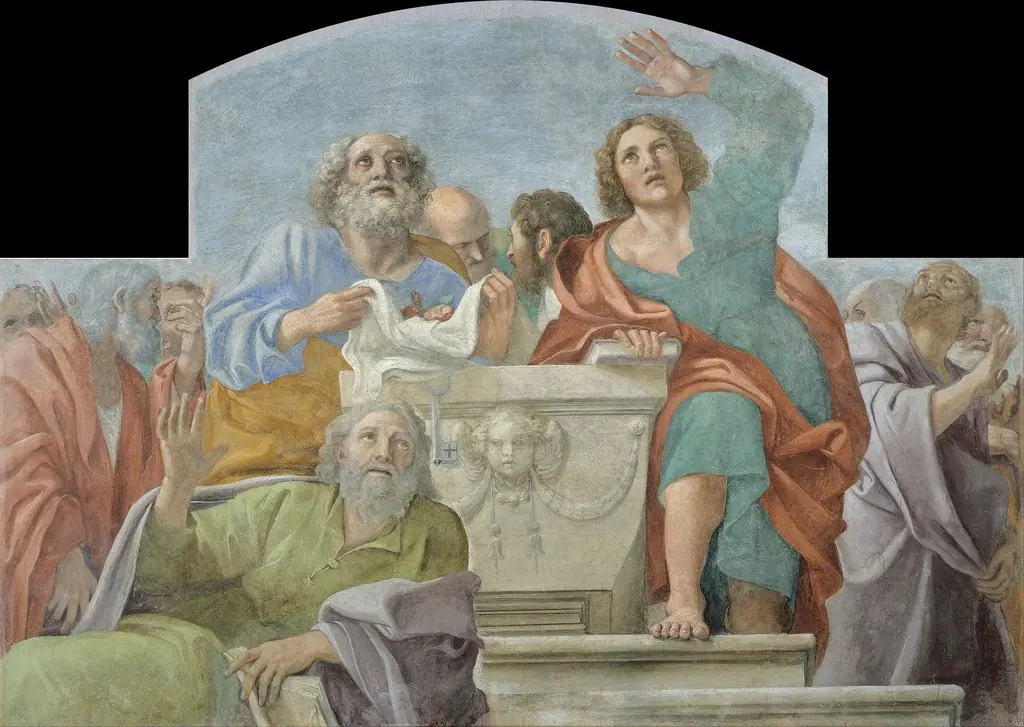 Apostles around the Sepulchre of the Virgin Mary, by Annibale Carracci