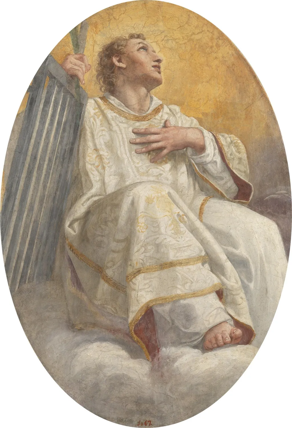 Apoteosis de San Lorenzo, by Annibale Carracci, fresco, 1551