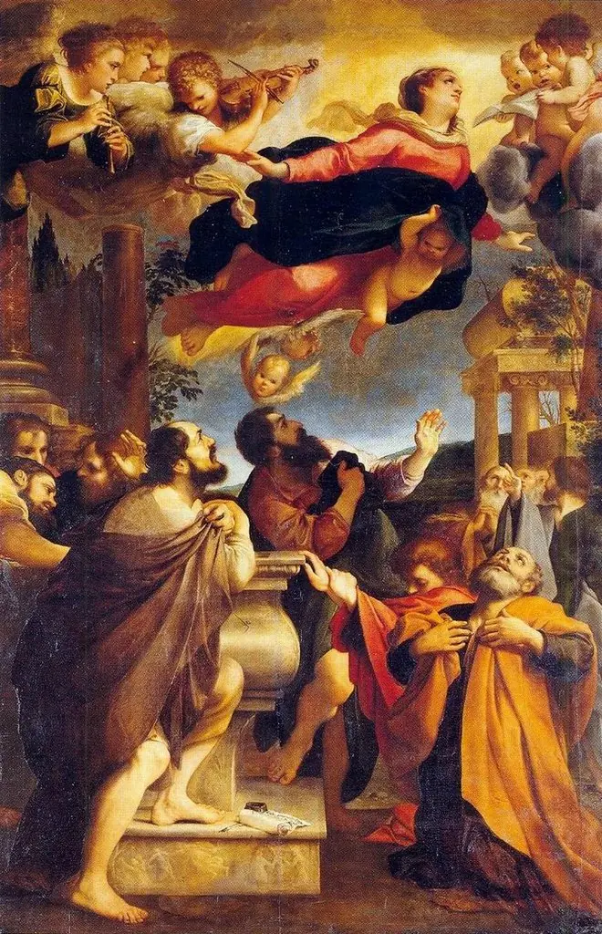 Assumption of Mary, by Annibale Carracci