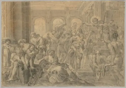 Copy of Annibale Carracci's St. Roch Giving Alms, by Annibale Carracci