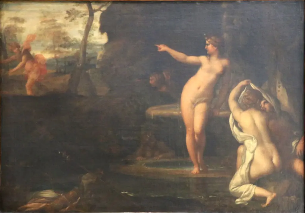 Diana Surprised by Actaeon, by Annibale Carracci