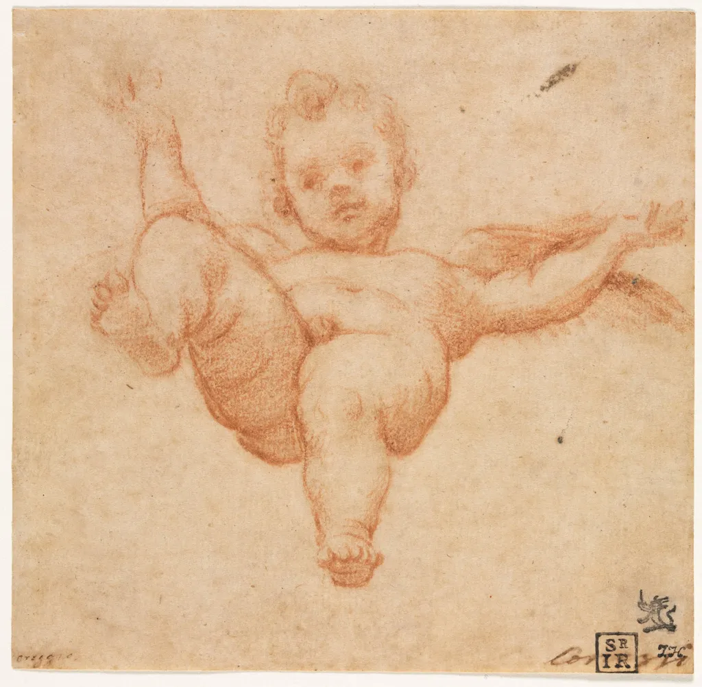 Flying Cupid, by Annibale Carracci, 1602