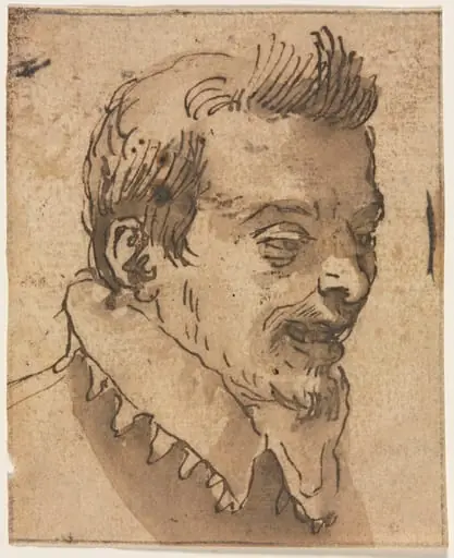 Head of a Man, by Annibale Carracci