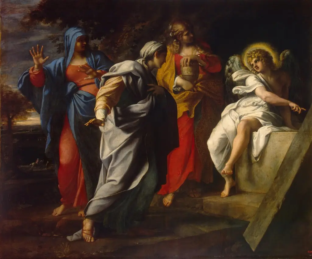 Holy Women at Christ' s Tomb, by Annibale Carracci