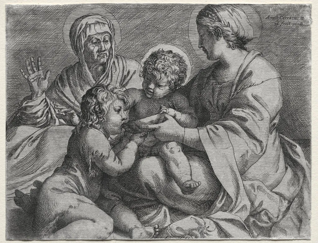 Madonna with the Bowl, by Annibale Carracci, 1606