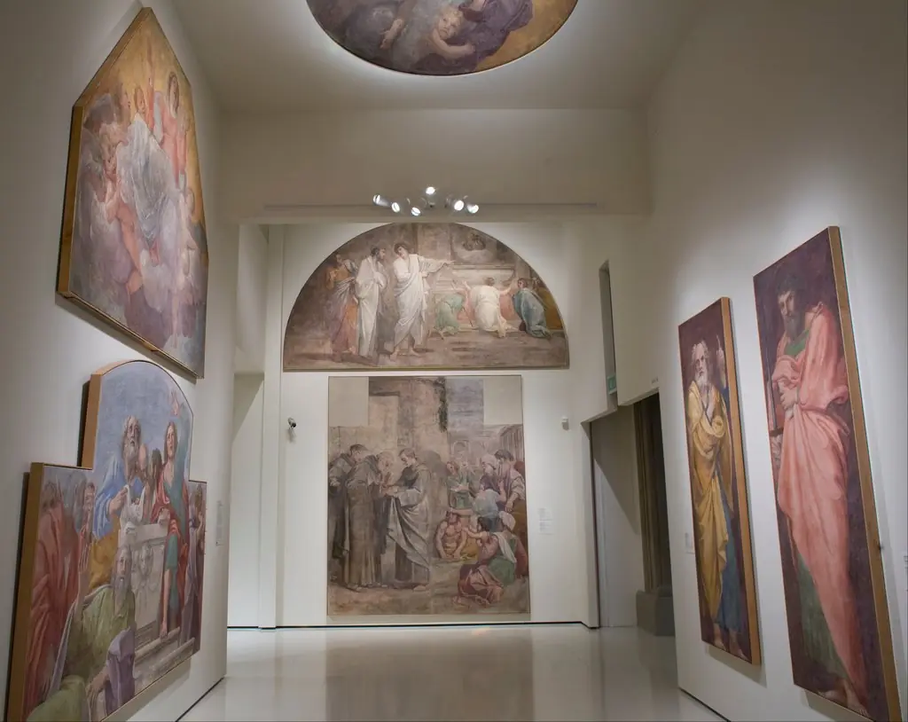 Mural paintings from the Herrera Chapel, by Annibale Carracci