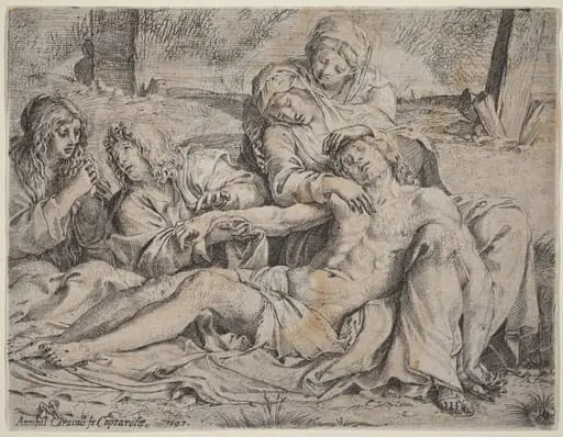 Pieta (the "Christ of Caprarola"), by Annibale Carracci