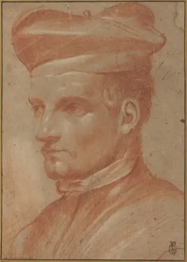Portrait of an Ecclesiastic Wearing a Biretta, by Annibale Carracci