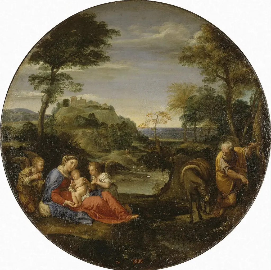 Rest on the Flight into Egypt, by Annibale Carracci