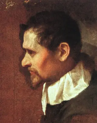 Self-Portrait in Profile, by Annibale Carracci, 1596