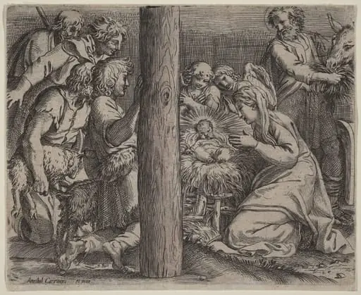 The Adoration of the Shepherds, by Annibale Carracci