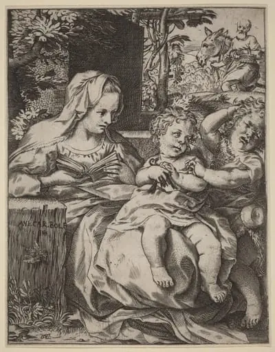 The Madonna of the Swallow (La Madonna Della Rondinella), by Annibale Carracci