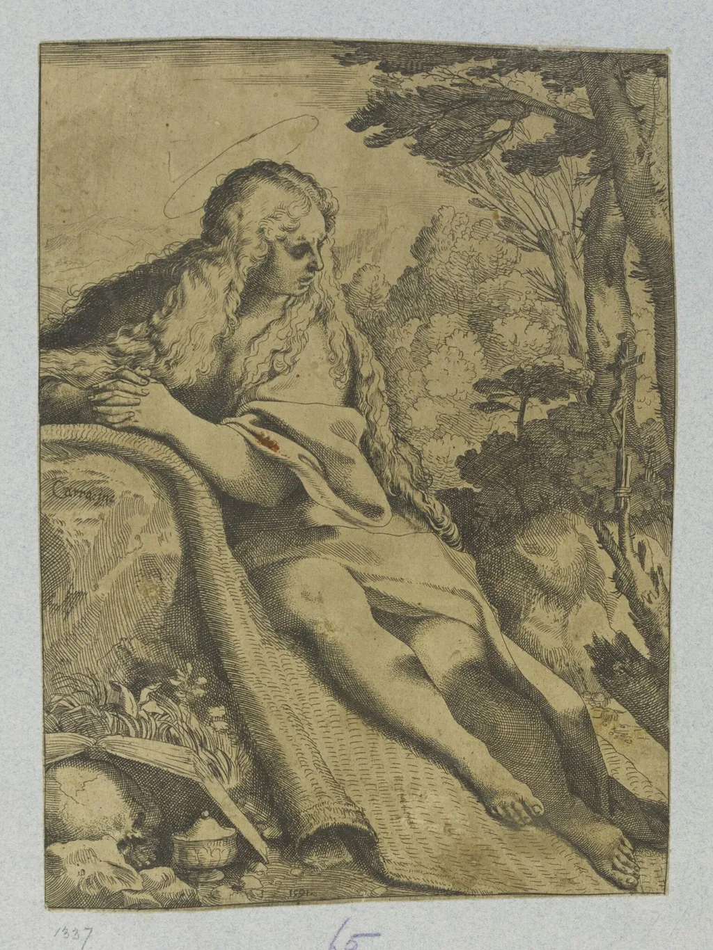 Untitled, by Annibale Carracci, 1591