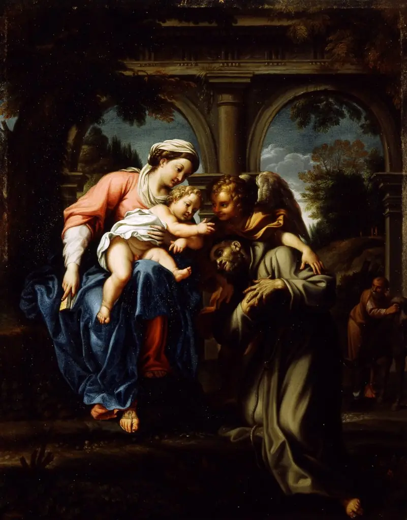 Vision of Saint Francis, by Annibale Carracci