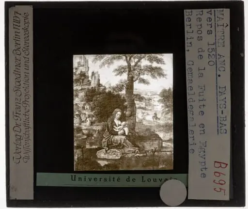 Anoniem (naar Joachim Patinir). Rust op de vlucht naar Egypte, 1924