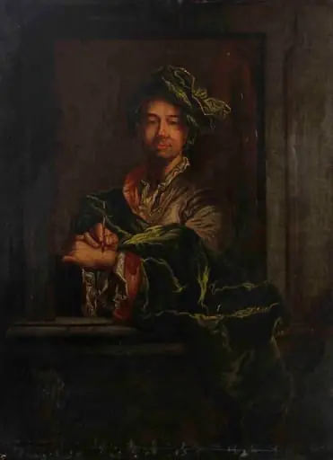 Autoportretul pictorului Hyacinthe Rigaud, by anonim