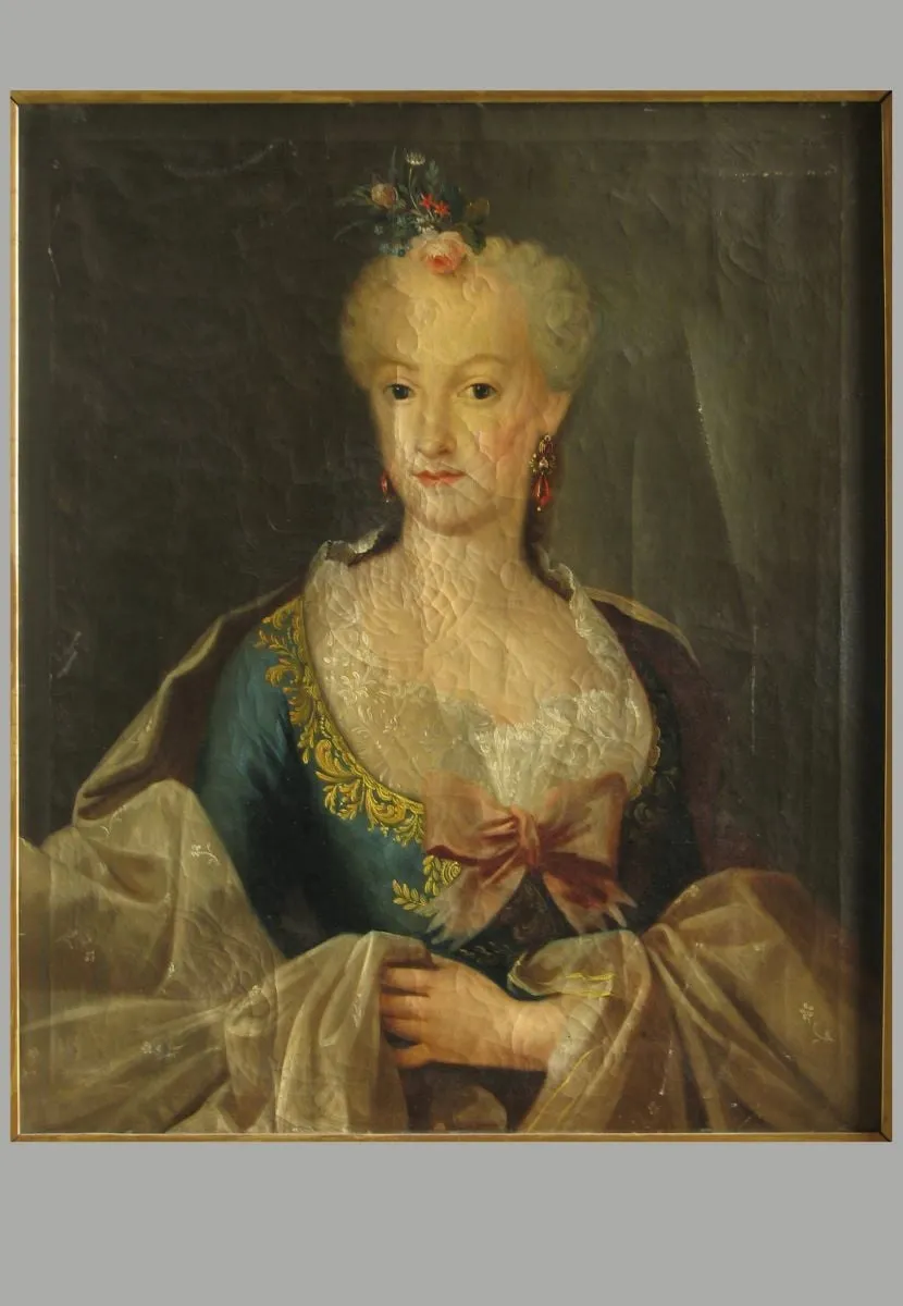 Doamnă în haină rococo, by anonim, unspecified