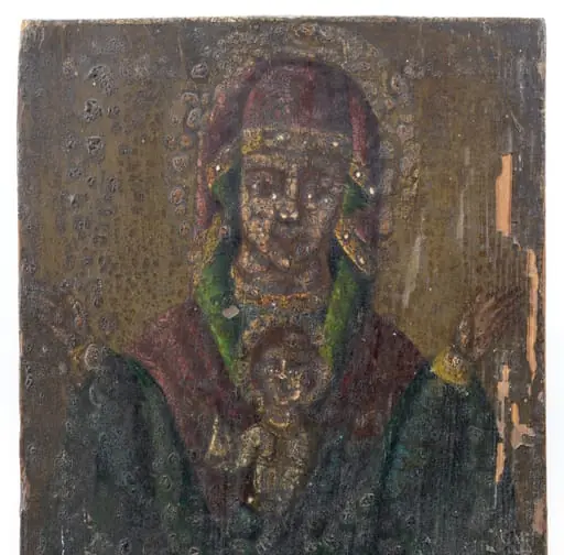 Fecioara cu Pruncul (Orantă), by anonim
