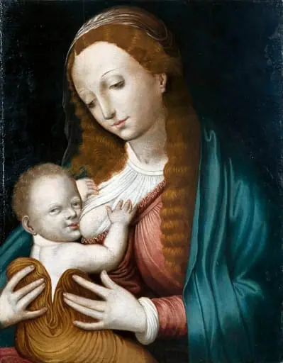 Fecioara cu Pruncul (Virgo Lactans), by anonim