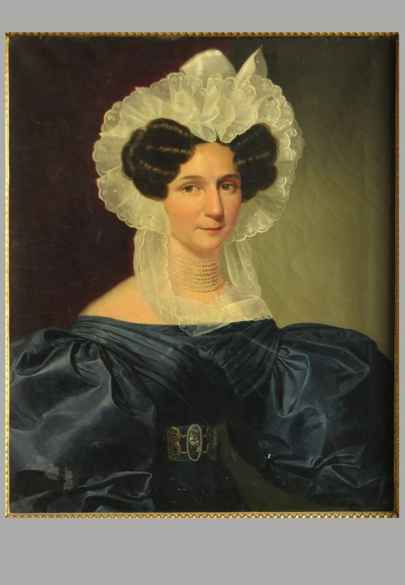 Maria Streidlin (în registrul inventar: Portret de femeie). Pandant: Portret de bărbat, by anonim, unspecified, 1831