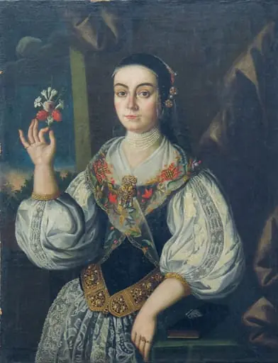 Portret de femeie, by anonim