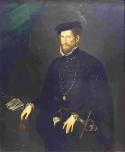 Portretul lui Nicholas Throckmorton, by anonim