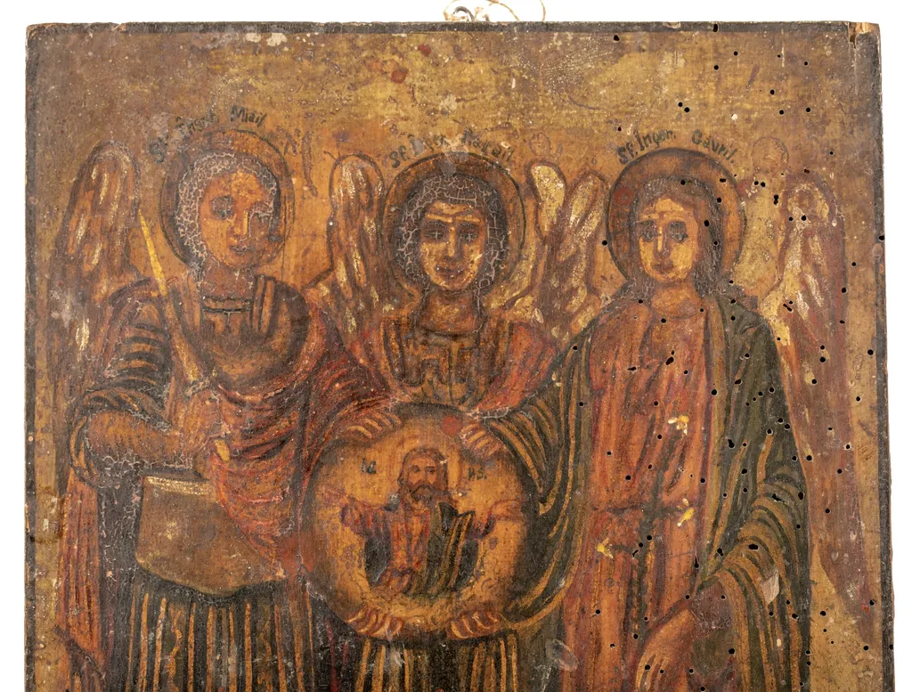 Sfinții îngeri: Mihail, Rafael, Gavril, by anonim