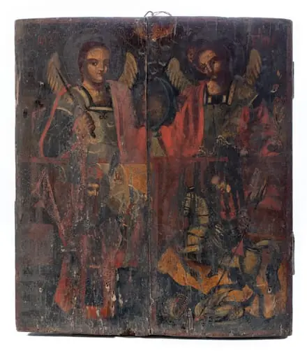 Sfinții Mihail și Gavriil, by anonim