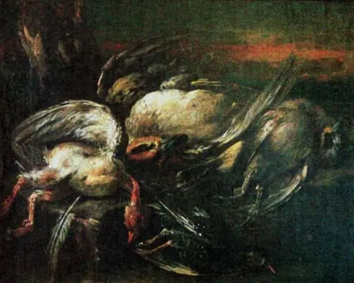 Păsări vânate, by anonim flamand