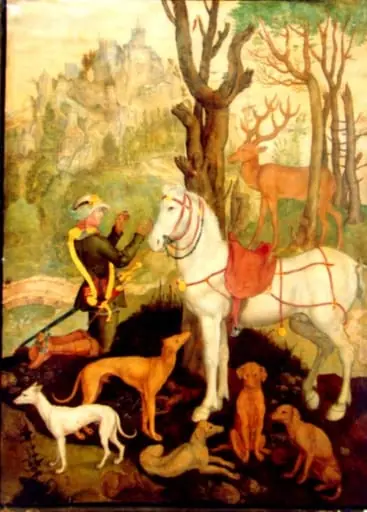 Sfântul Eustatiu (Hubertus), by anonim german