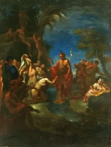 Botezul lui Cristos în Iordan, by anonim italian