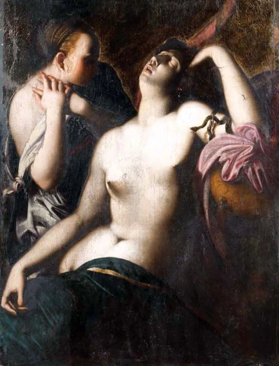 Cleopatra murind, by anonim italian