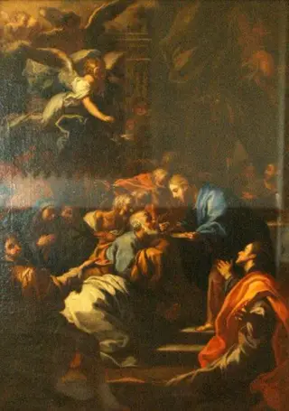Împărtășania apostolilor, by anonim italian, 1750