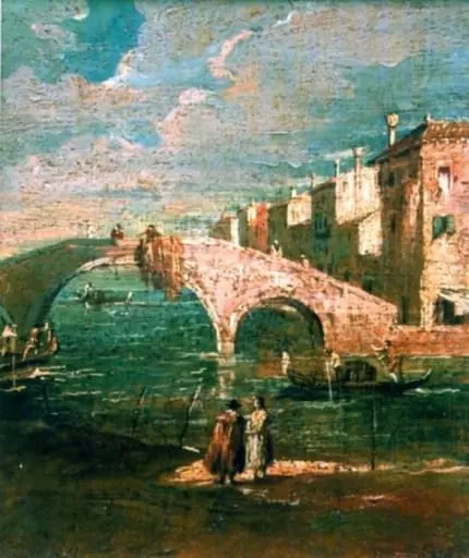 Peisaj venețian, by anonim venețian
