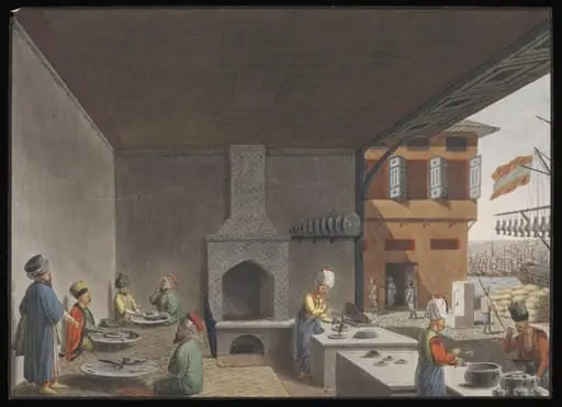A kebab shop near the Yeni Cami, by Anonymous Greek artist