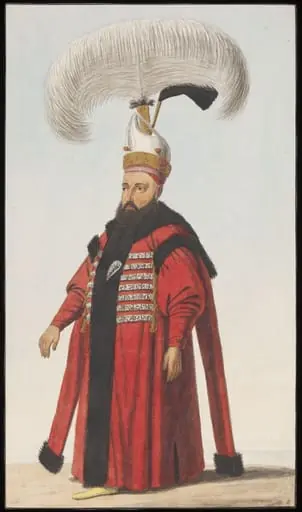 A Kulkethüdagasi or Commander of a Janissary Regiment, by Anonymous Greek artist