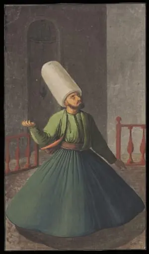 A Mevlevi, or Whirling Dervish, by Anonymous Greek artist