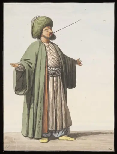 A Rufai dervish swallowing a red-hot skewer, by Anonymous Greek artist