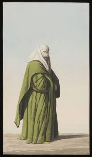 A veiled Turkish woman, by Anonymous Greek artist