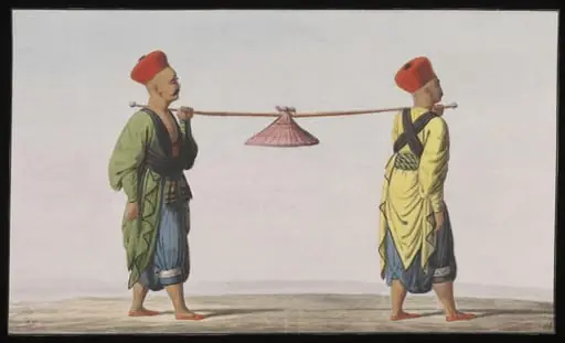Asciler, or cooks carrying food, by Anonymous Greek artist