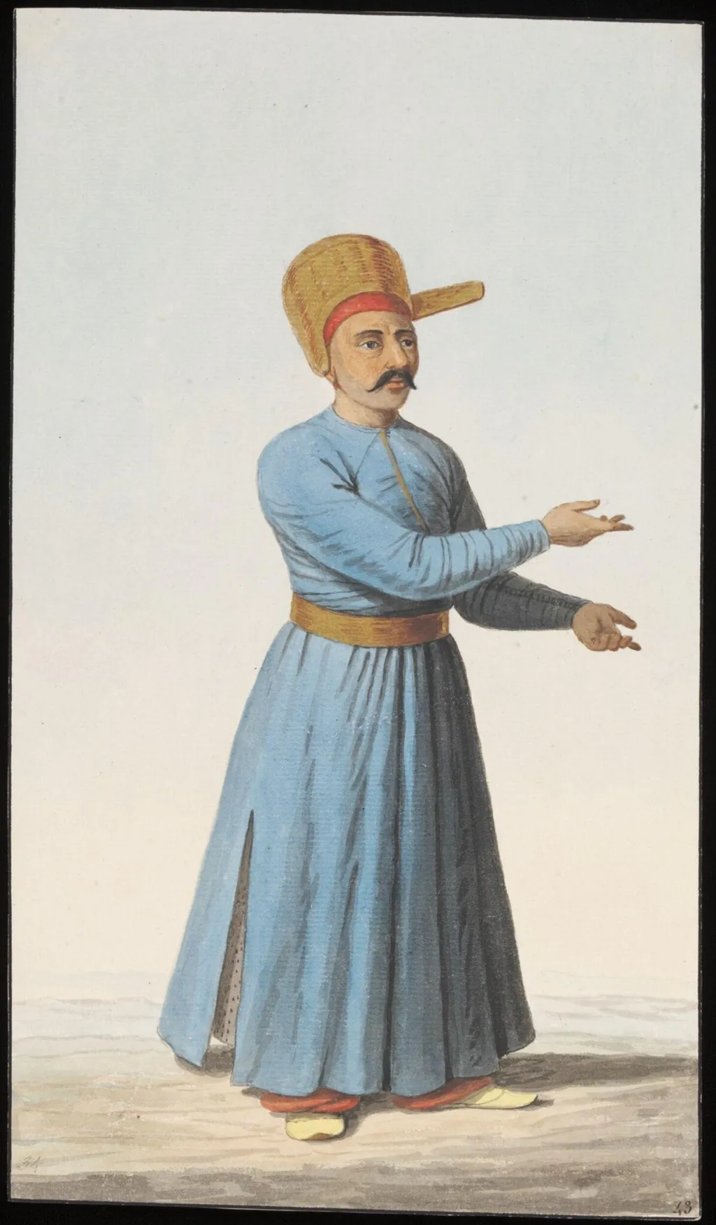 Içoglani, or Page to the Sultan, by Anonymous Greek artist, watercolor, 1809