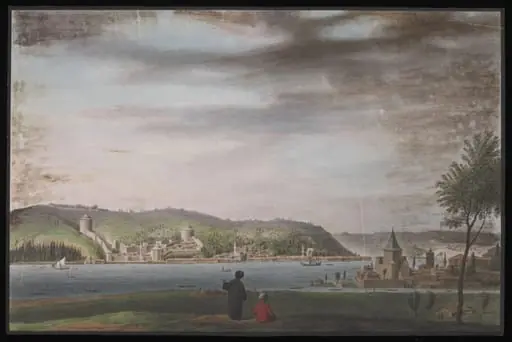 The Castles of Europe and Asia, Istanbul, by Anonymous Greek artist