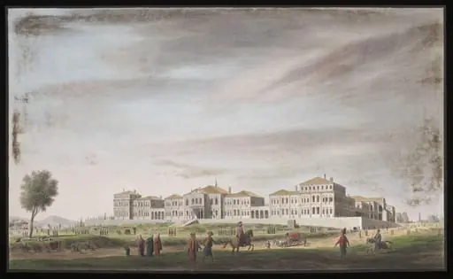 Topçular Barracks on the outskirts of Pera[?], by Anonymous Greek artist