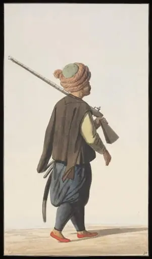 Tüfekçi, or Palace Guard armed with a musket, by Anonymous Greek artist
