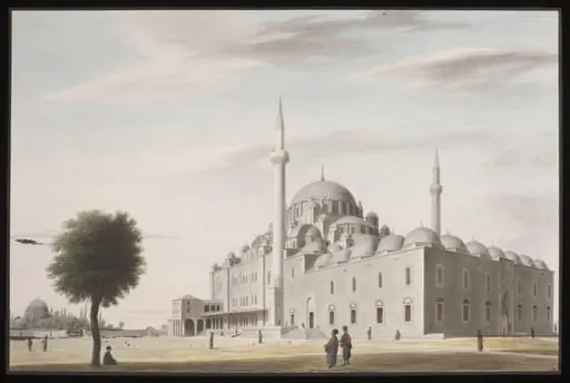 View of the Fatih Mehmet Camii, by Anonymous Greek artist